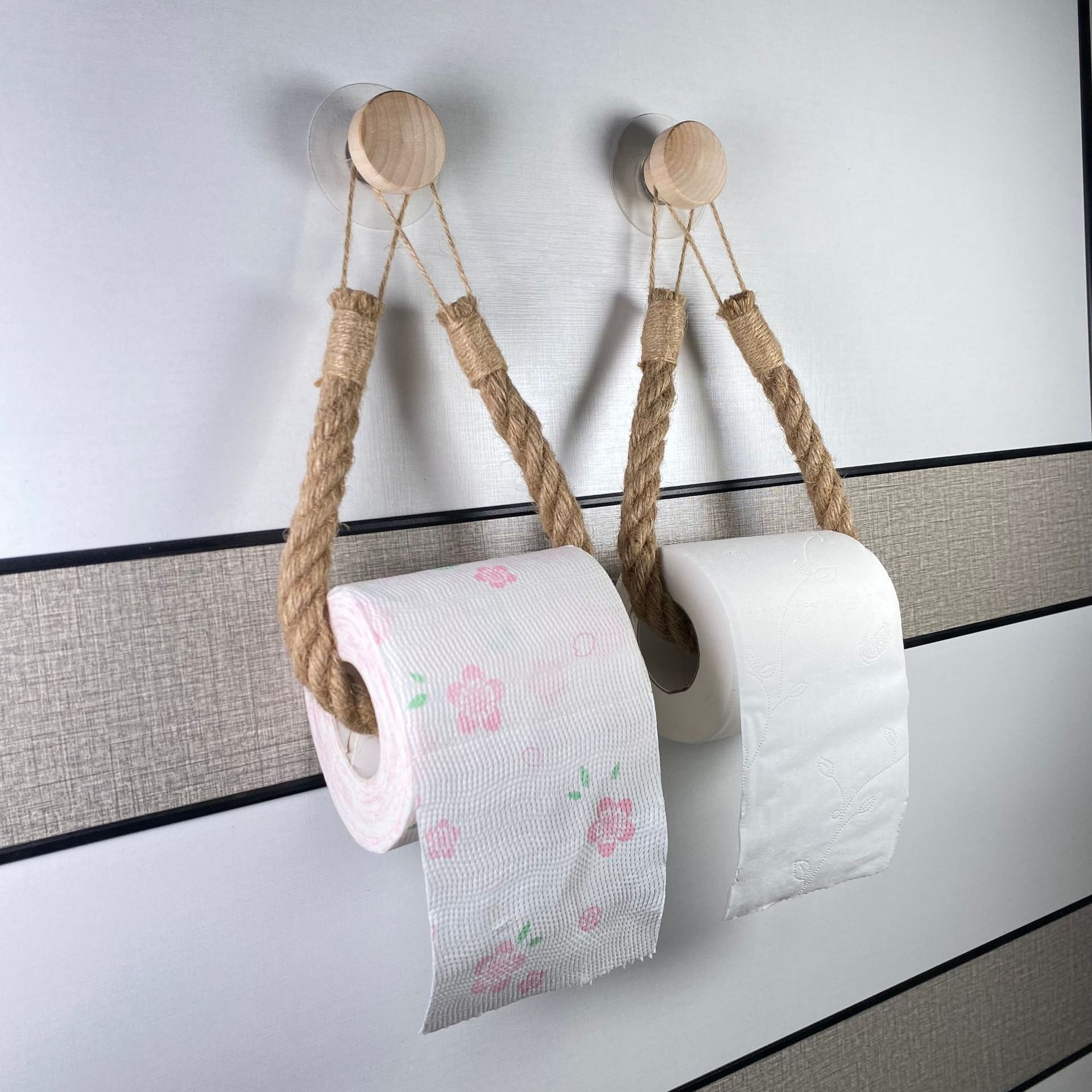 Ручная плетеная вешалка для полотенец, самоклеящаяся, в разных цветах