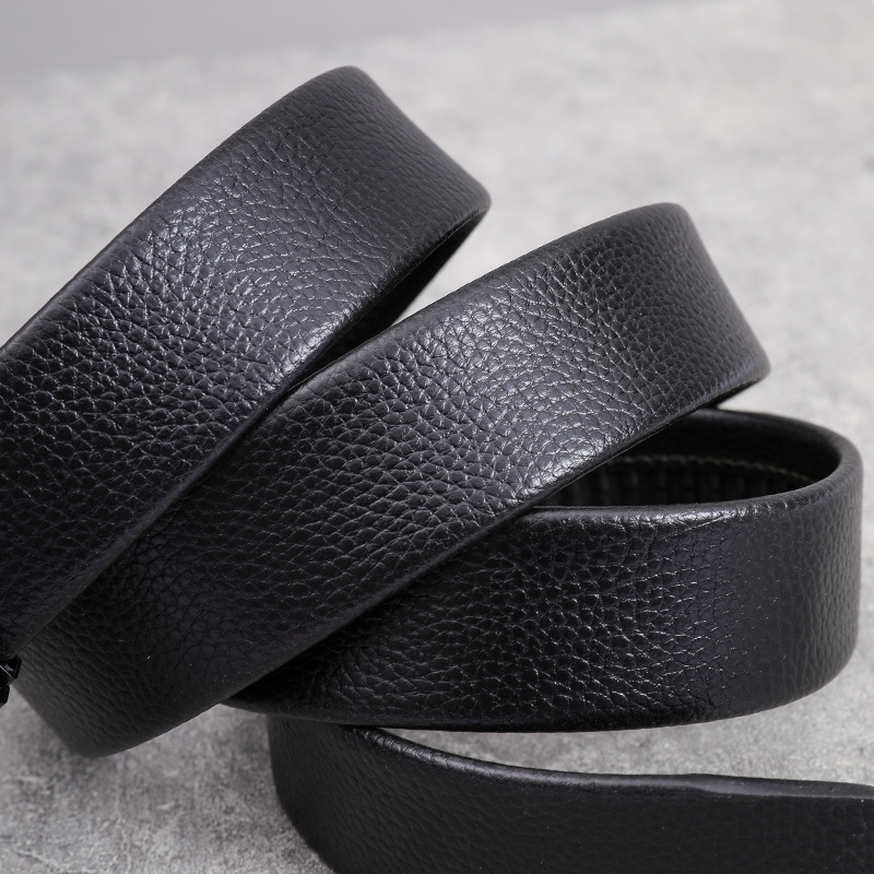 Douyin Kuaishou Welfare Belt Square Buckle Whole Shoes and Pants with Belt 4cm Automatic Buckle Cross-Border Belt