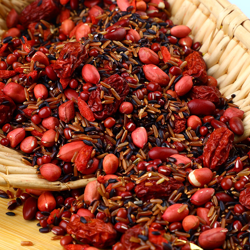 New Wholesale Grain Combination Vitality Goddess Porridge Blood Porridge Postpartum Porridge Ingredients 500g Pack Five Red Porridge