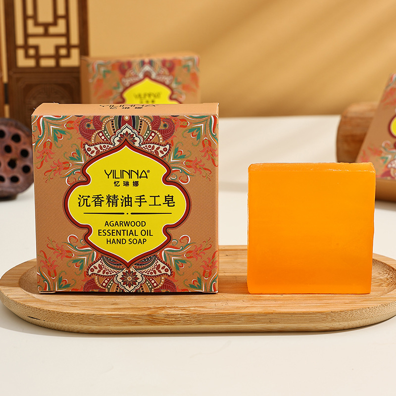[Yilina] Тяжелое мыло с эфирным маслом алоэ, ручной работы, очищающее и увлажняющее, 70Г 100Г