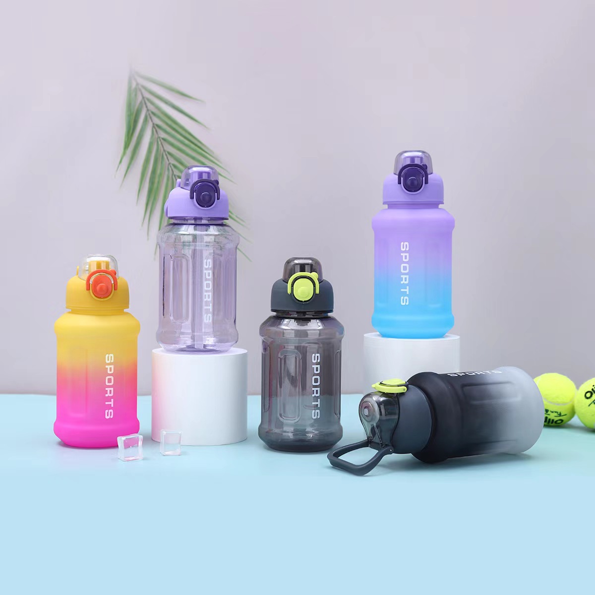 Популярная большая емкость для воды Ton-Ton, с ручкой, портативная, из пищевого пластика