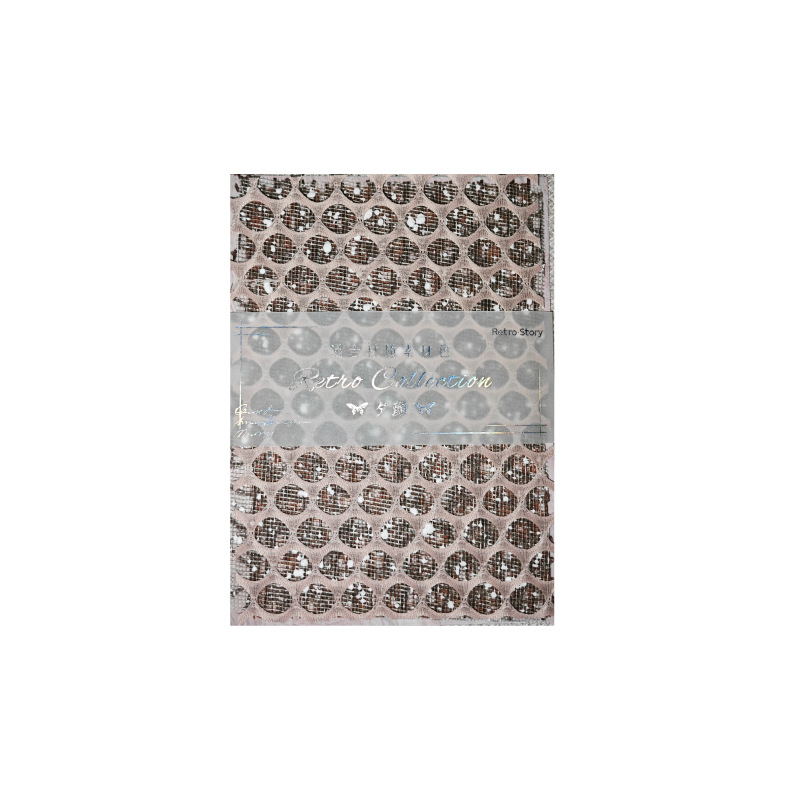 Retrostory Qingmeng Series Background Paper Collage Cut Out Mesh Material Bag Pain Bag Hand Account Decoration Material Paper