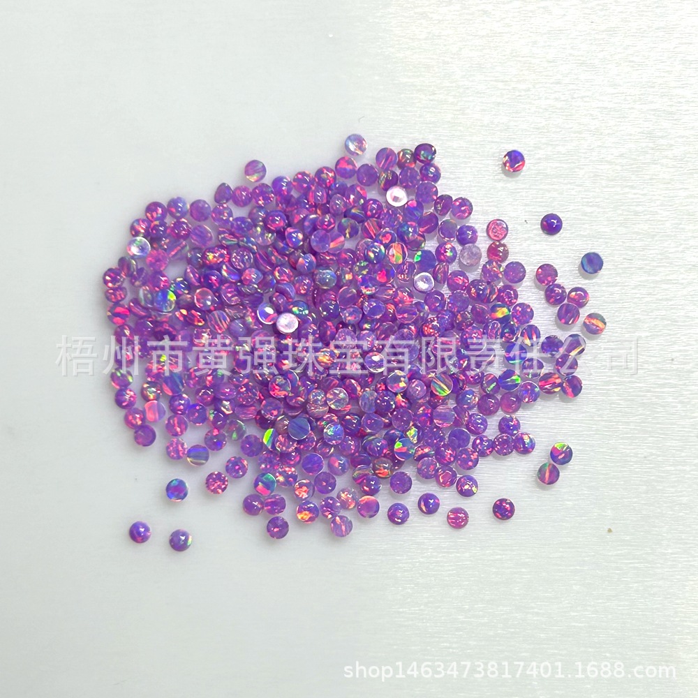 OP05 синие OP06 OP38 фиолетовые опалы, круглые плоские опалы, синтетические опалы