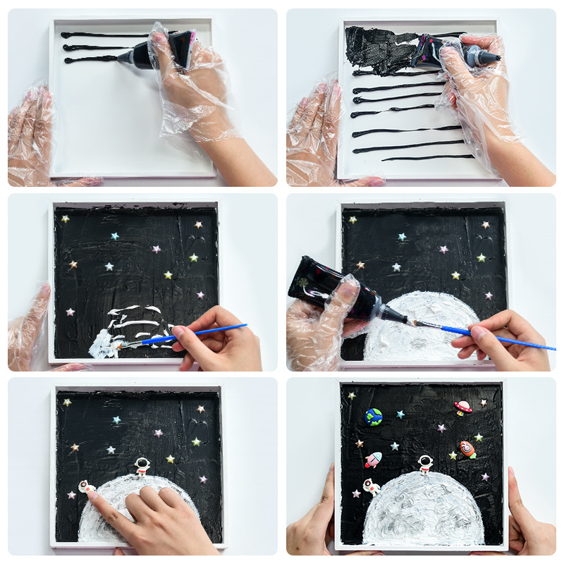 Handmade DIY Material Package Mosaic Shell Cream Glue Production Kidsren's Crafts DIY Kidsren's Birthday Gifts