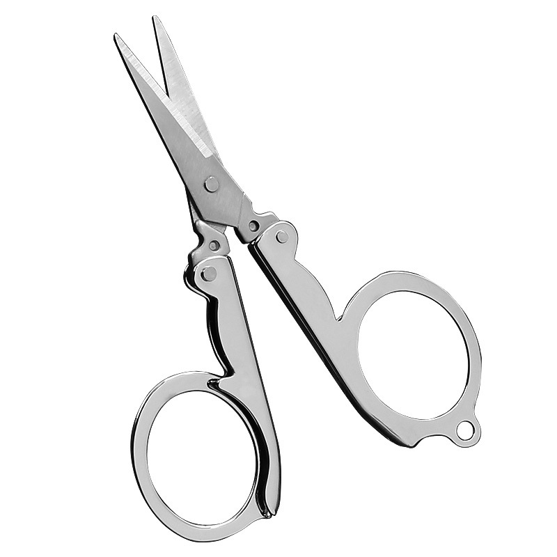 Stainless steel folding travel scissors storage small scissors portable scissors wholesale