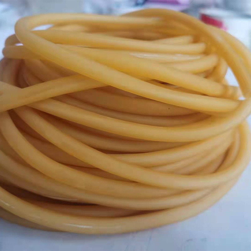Yellow Latex Tube Tie 6*9 Manufacturer Wholesale Chemical Experiment Equipment High Elastic Hollow Hose Rubber Band 5*7