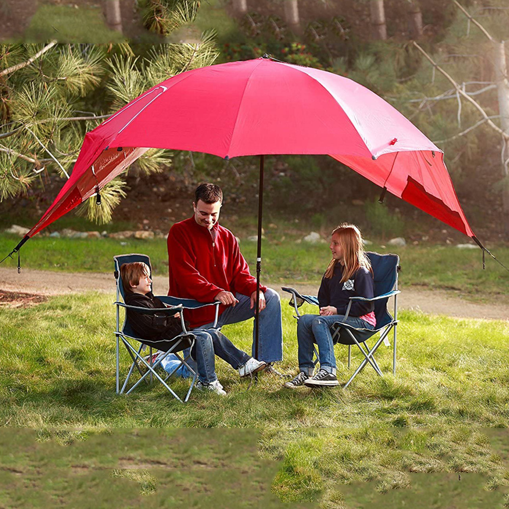 Cross-border Amazon Sports Outdoor Portable Multifunctional Shade Beach Tent Umbrella with Window Fishing Beach Umbrella