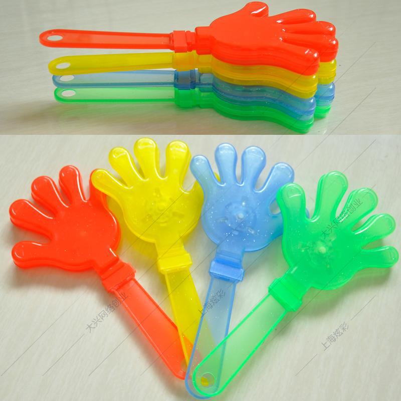 28 Large Hand Clapping Device Luminous Small Palm Clapping Toy New Plastic Clapping Hands Led Lamp Palm Glow Stick Support Batch