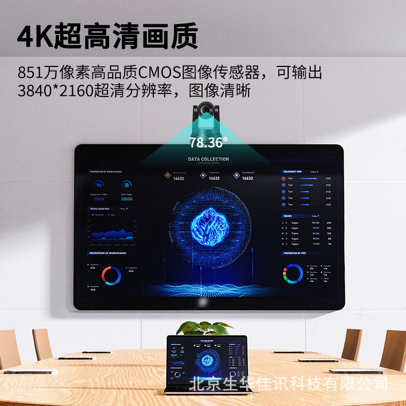 Shenghua Vision SH-HD690 4K Ultra HD Video Conference Camera Ai Intelligent Humanoid Tracking Camera