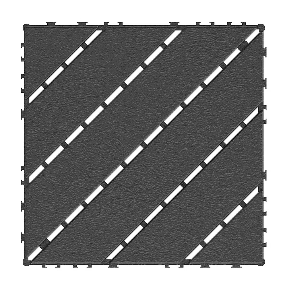 Outdoor Ecological Imitation Plastic Wood Floor Buckle Courtyard Terrace Garden Self-Laying Splicing Pp Plastic Anti-Corrosion Wood