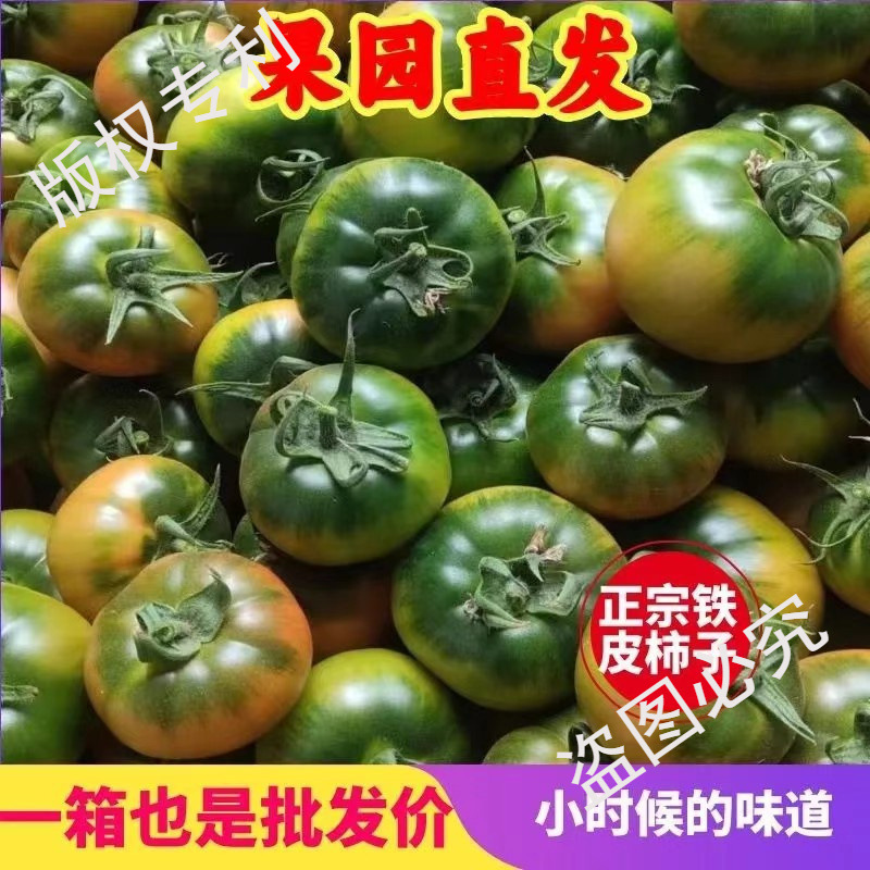 Dandong Saline-Alkali Land Persimmon Strawberry Persimmon Green Alkali Land Oil Persimmon Iron-Skinned Tomato Fruit Tomato