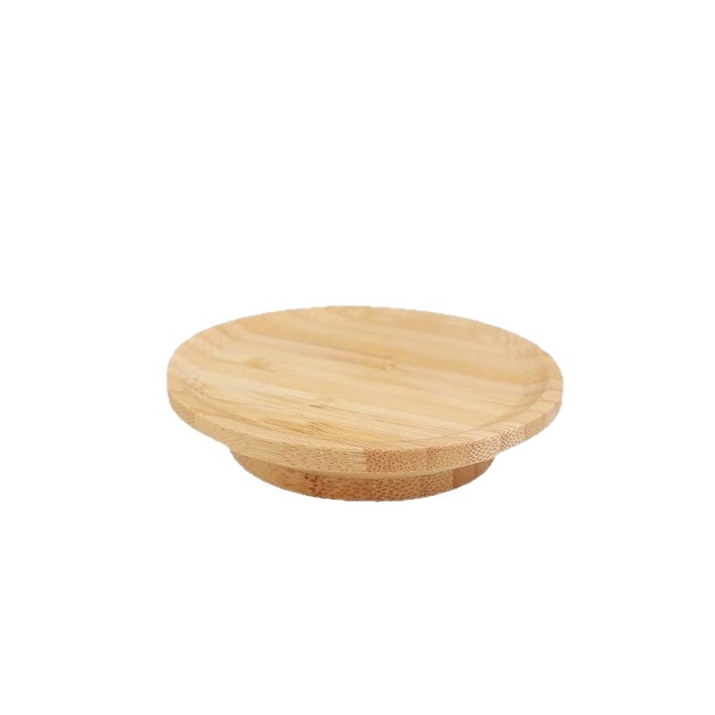 Bamboo Red Wine Cup Lid, Wooden Fresh-keeping Sealing Lid, Glass Bottle Mug Lid, Leak-proof Wooden Lid, Round Bamboo Lid