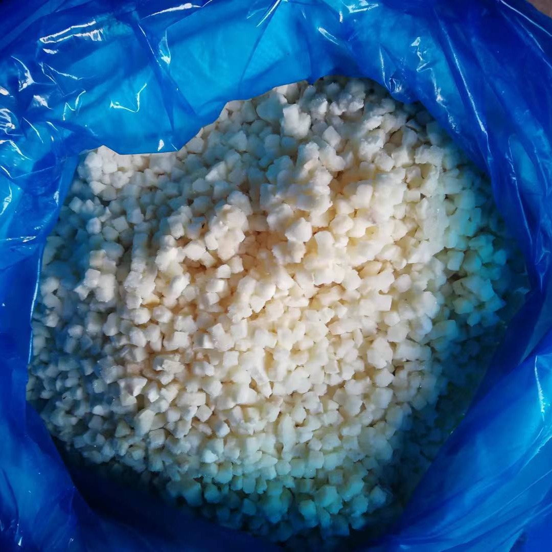 Frozen horseshoe grain 6X6 specification factory direct supply meat ingredients Guangdong specialty frozen horseshoe grain snacks