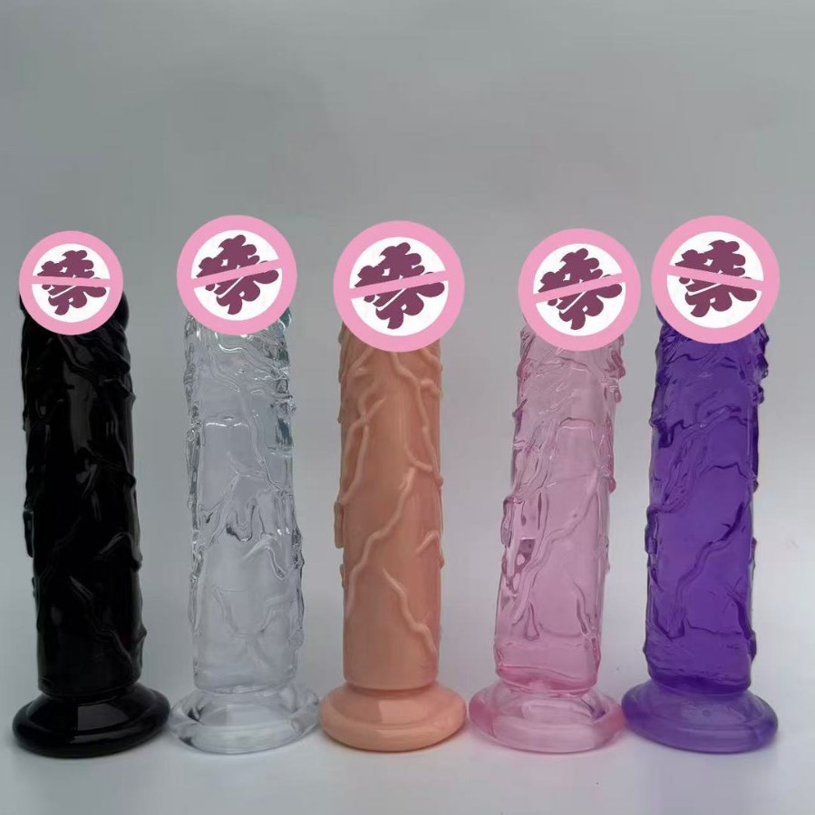 True penis with blue veins and large lines, posterior anus, egg-free dildo, female masturbator, adult sex products batch