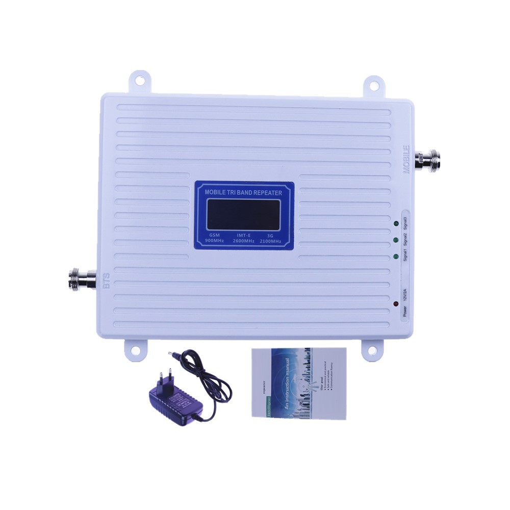 Foreign 4G5G Mobile Phone Signal Amplifier for Home Use 900 1800 2100Mhz Three-Network Signal Network Booster