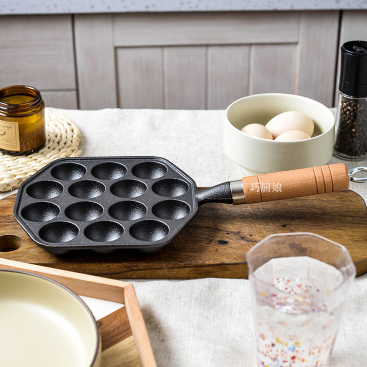 Octopus Pellet Pot Baking Pan Commercial Quail Egg Mold Uncoated Household Egg Non-stick Shrimp Egg Baking Pan