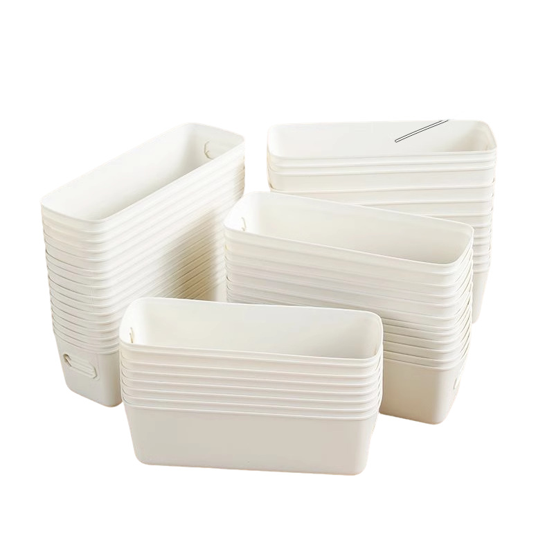 Drawer-type storage box desktop cosmetics jewelry finishing box under the table built-in partition debris artifact storage rack