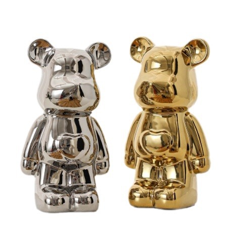 Fine Violent Bear 21cm Internet Celebrity Accessible Luxury Ornaments Living Room Entrance Ceramic Decoration Tv Cabinet Care Bear Home
