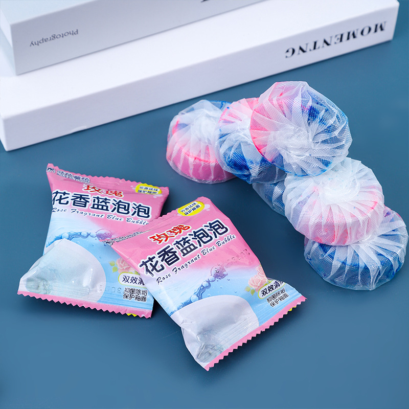 Независимая упаковка - двойной цветной туалетный шарик для чистки унитаза