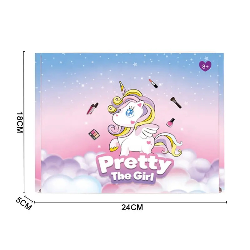 Amazon Children's Makeup Toy Set Princess Beauty Lipstick Girls Nail Polish Play House Portable Makeup Case