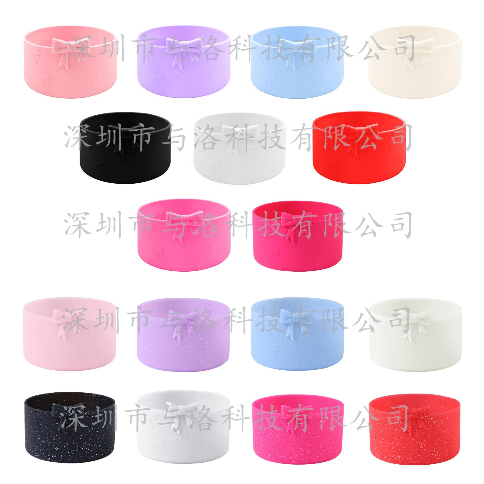 Bow 7.5Cm/12-40Oz Universal Cup Cover Cross-Border New Silicone Cup Cover Non-Slip Insulated Cup Cover Base