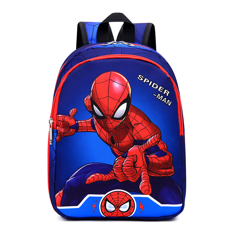 Wholesale Children's Schoolbag Spider Backpack Burden Reduction Kindergarten Iron Man Backpack Foreign Trade Backpack