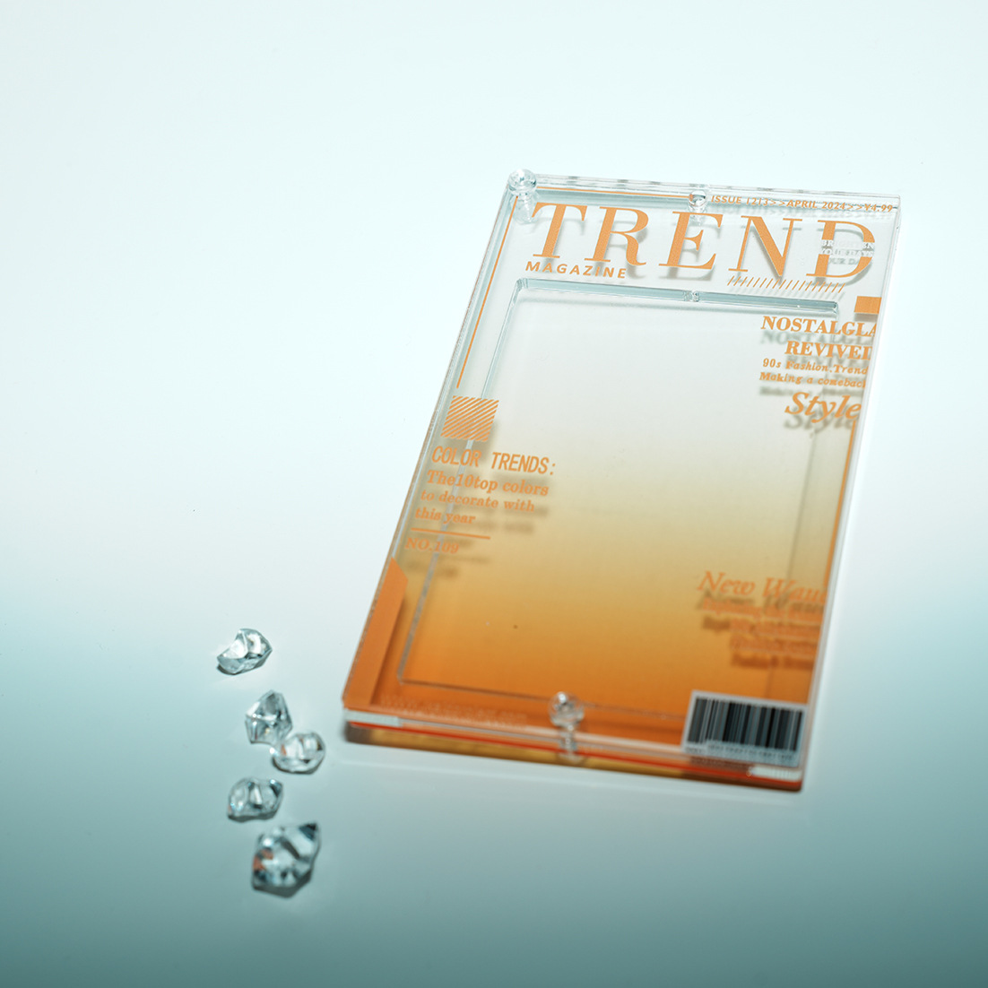 Magazine Photo Frame Acrylic 3-inch Small Card Bealon Storage Frame Display Frame Card Frame Gu Mei