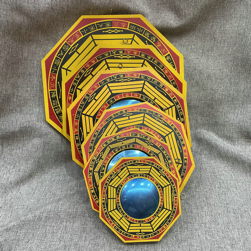 Оптовая продажа 8 дюймов зеркала Багуа Четыре сезона выпуклое вогнутое Подвеска