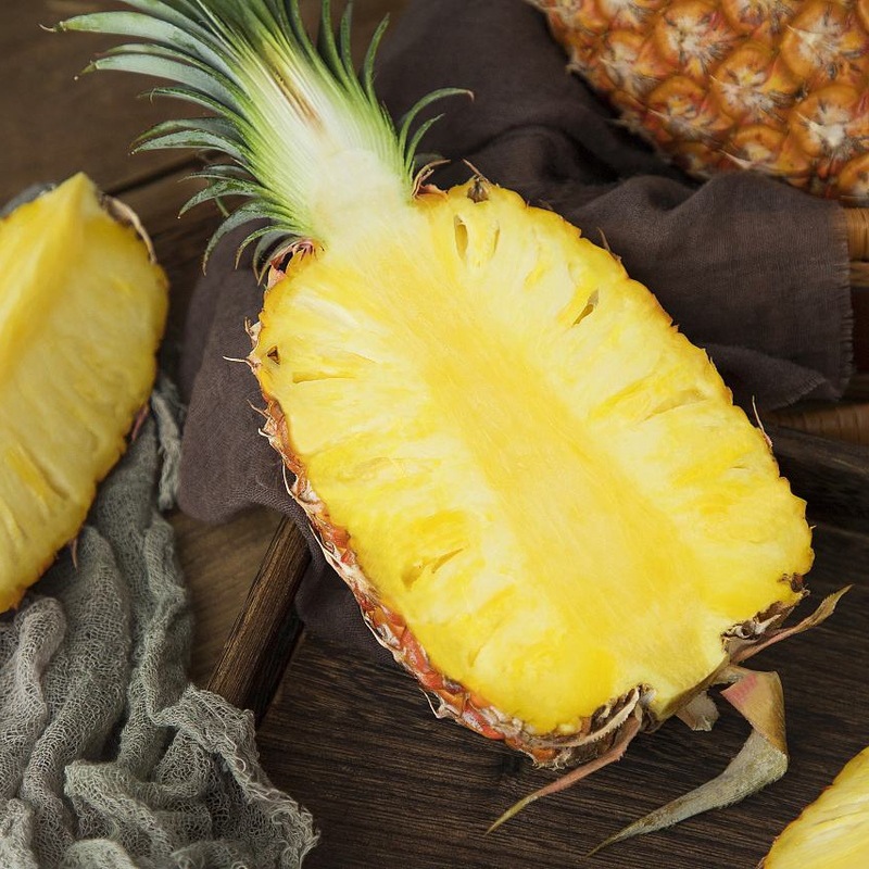 Hainan Yunnan Golden Diamond Pineapple Fresh Fruit Whole Box Free Shipping Seasonal Fruit Pineapple Dropshipping