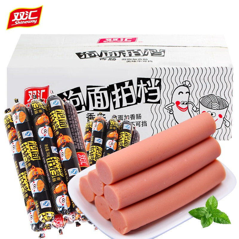 Шуанхуй мгновенные лапши партнер 35г ветчина колбаса мгновенная колбаса жареная колбаса мгновенные лапши партнер супа лапши партнер хот-пот барбекю колбаса