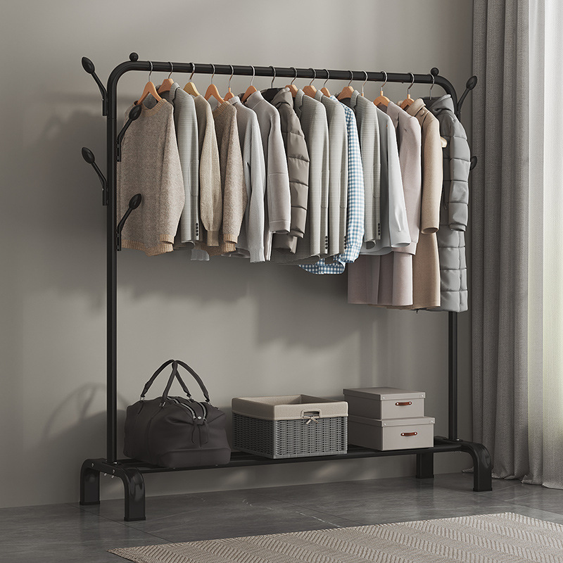 Простая напольная складная сушилка для одежды для балкона, домашняя вешалка