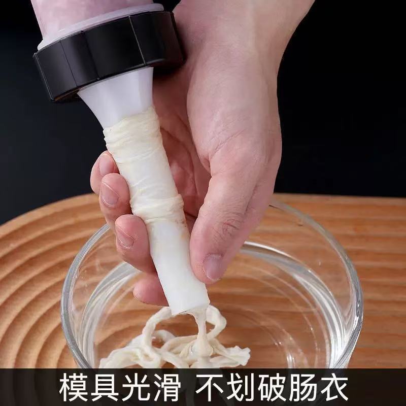 Sausage Stuffer Hand Push Sausage Stuffer Home Kitchen Simple Sausage Making Machine Portable Manual Sausage Stuffer