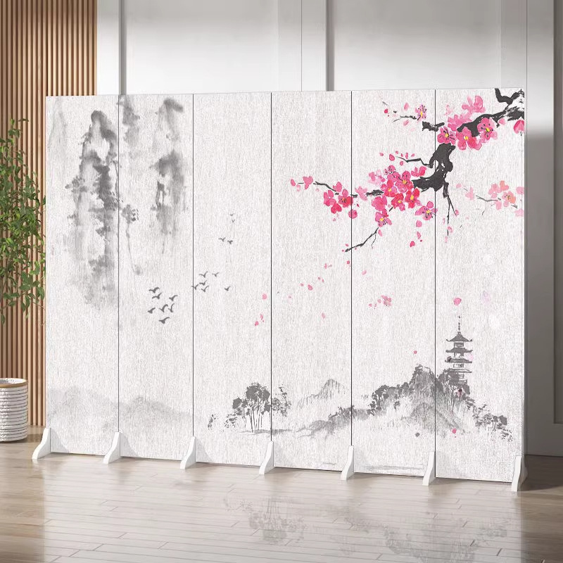 Screen Partition Living Room Enters the Door to the Door Porch Bedroom Shelters Moving Folding Wall Office Antique Landscape Painting