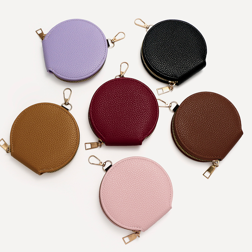 New Hangable Portable Small Round Headset Change Key Multi-function Storage Bag Fashion Gift Bag Multi-color
