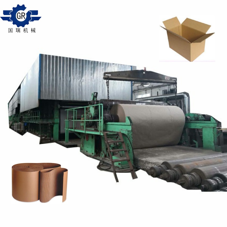 Source Factory 2100mm High Strength Corrugated Paper Making Machine Cardboard Carton Making Equipment