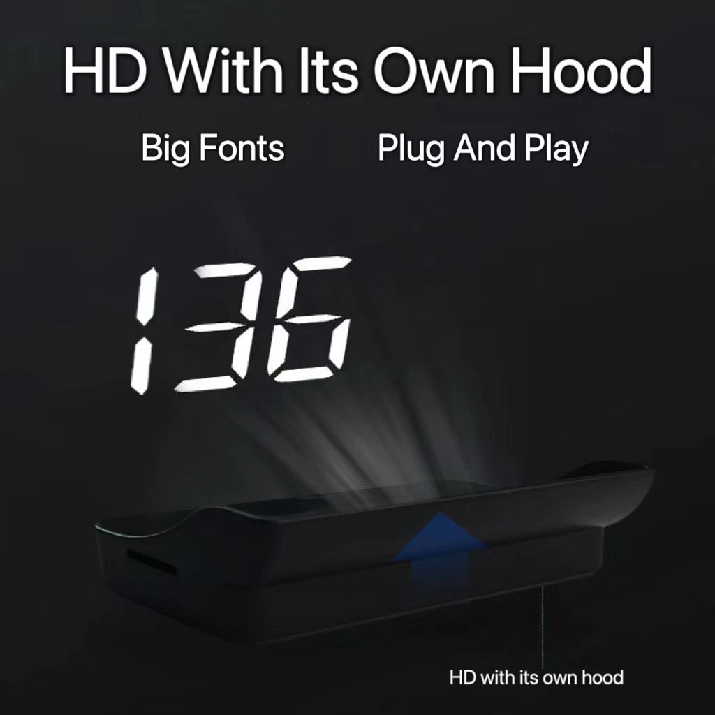 New car hud head-up display GPS speed display KMH/MPH cross-border