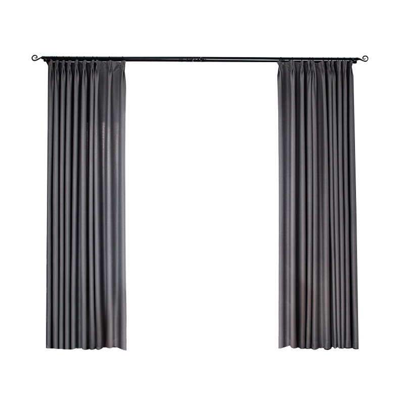 Office Curtain Finished Product Wholesale School High Precision Heat Insulation Sunscreen Shade Cloth Engineering Hotel Full Shading Curtain