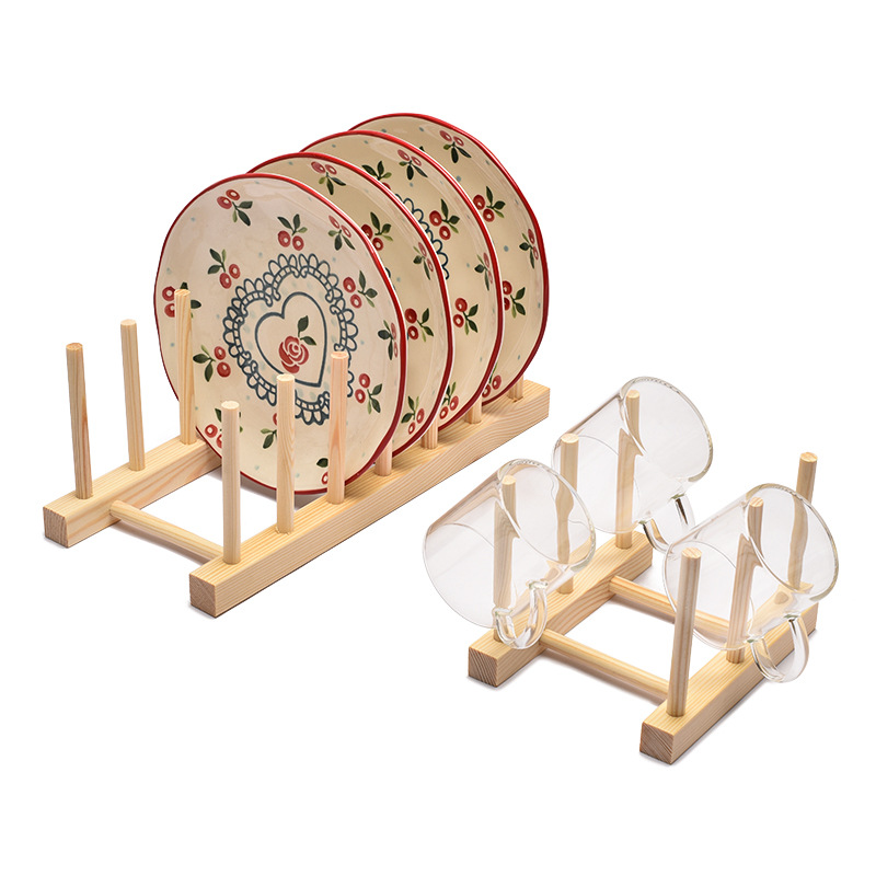 Деревянная сушилка для посуды, креативная, для коммерческого использования