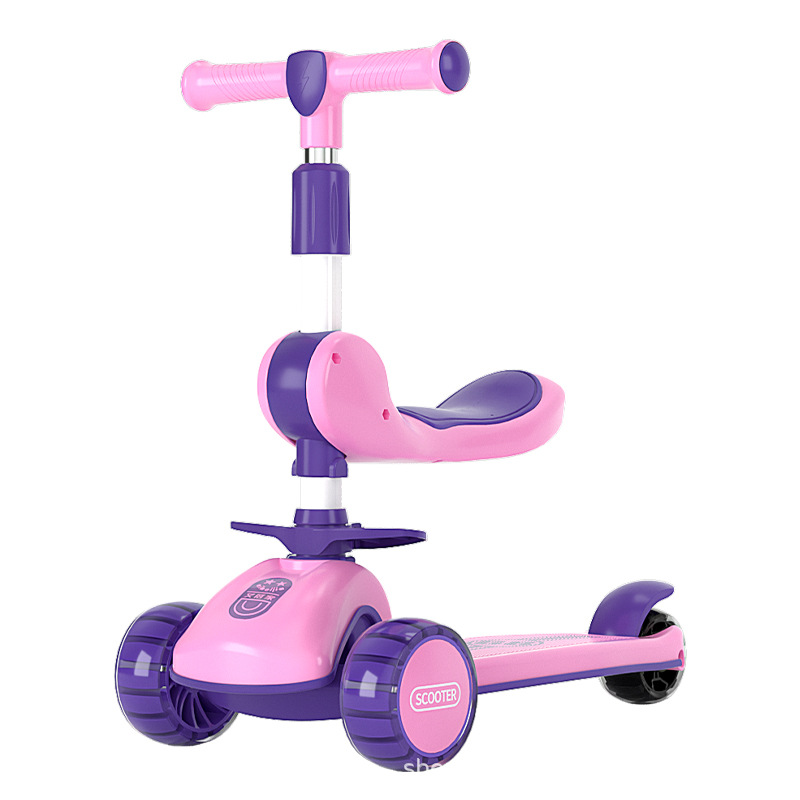 Scooter children 1-3-6-12-year-old boys and girls Children Baby pedal slippery three-in-one
