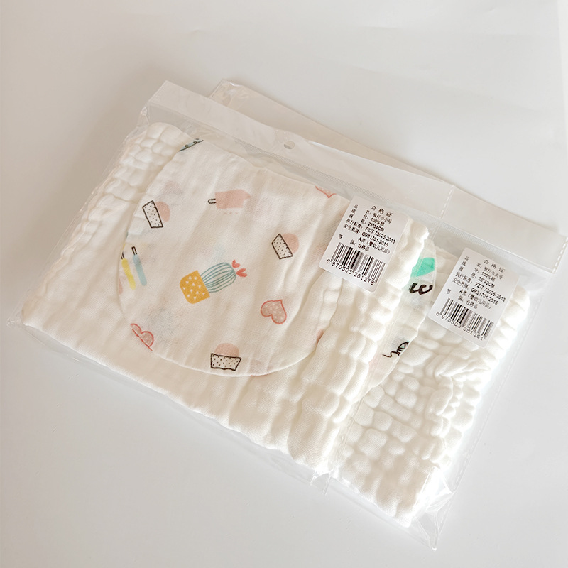 6 layers of washed gauze absorbent towel cotton pad back towel large 28*42cm individually packaged