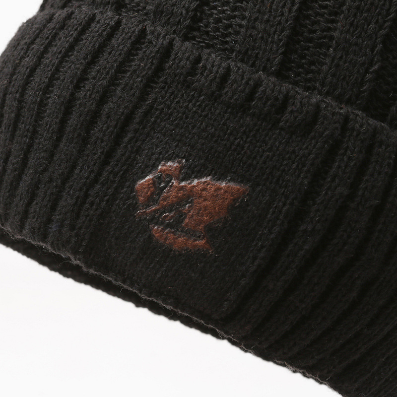 Hat Unisex Knitted Hat Scarf Hat Two-Piece Cap Ear Protection Cap Cycling Cold-Resistant Warm suit