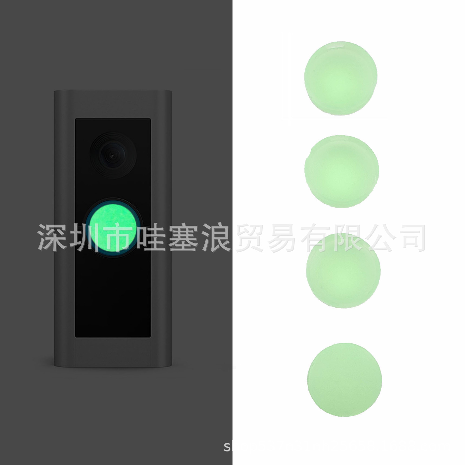 Cross-Border Doorbell Button Replacement Doorbell Professional Button Replacement with 4 Buttons Doorbell Button Compatible with Doorbell
