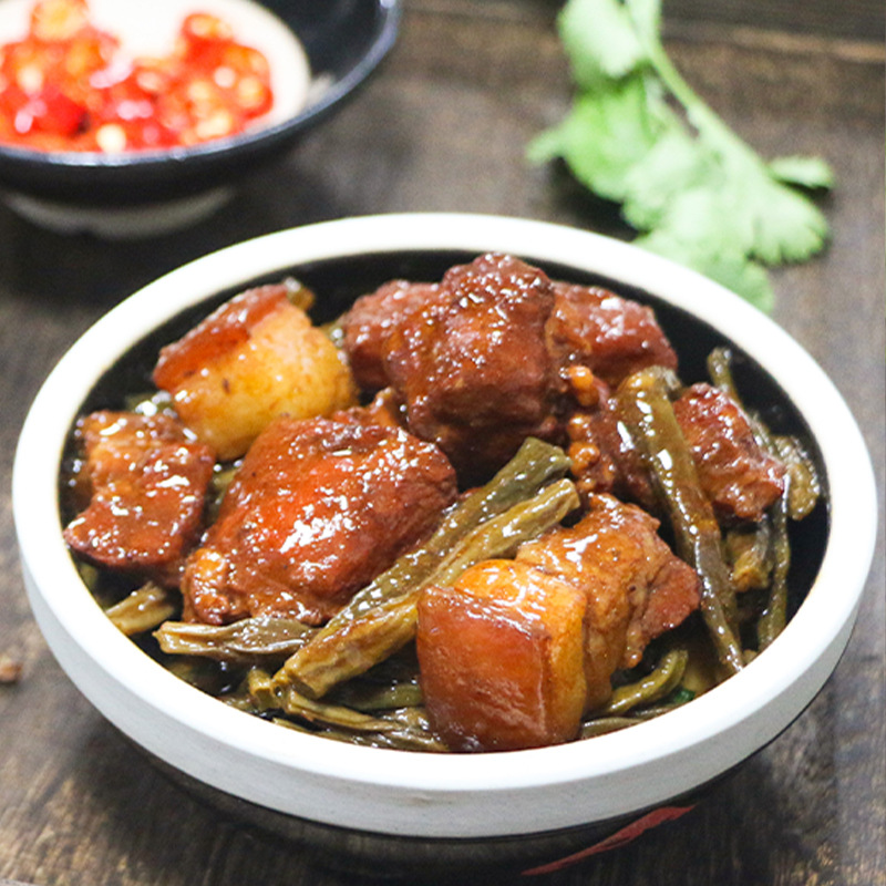 Steamed Hui Selection Cooking Package Fast Food Commercial Frozen Semi-Finished Pre-Made Dishes Wholesale Takeaway Rice Bowl Fast Food Small Bowl