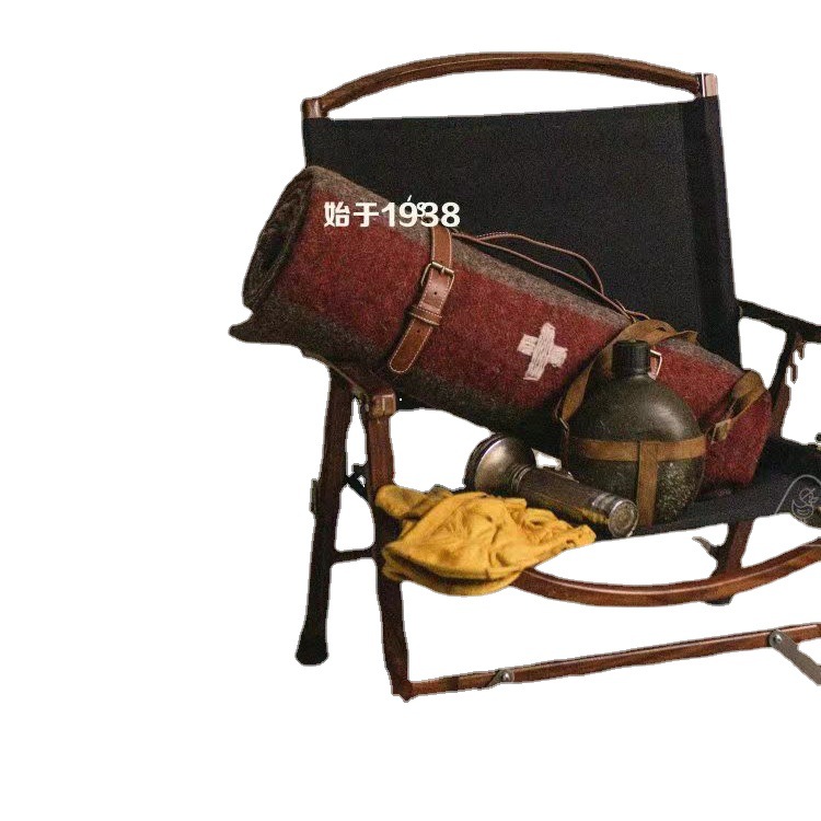 Foreign Trade 100% Wool Swiss Wool Blanket Outdoor Camping Style Single Blanket Warm and Cold-Proof Outdoor Camping Style Blanket