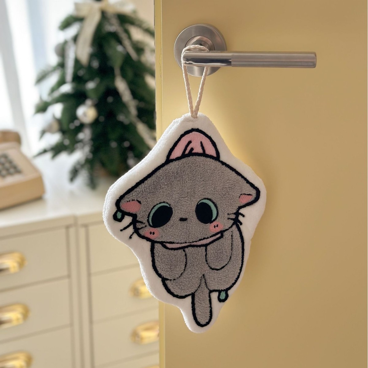 Customized Hand Towels with Jiji Design, Featuring Cool and Trendy Toys and Merchandise from the Chuqi Series