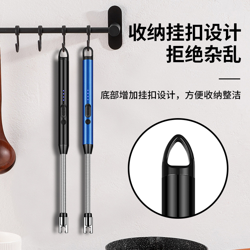 Jl801 Extended Kitchen Igniter Digital Rechargeable Aromatherapy Candle Gas Stove Lighter Ignition Stick Cigarette Lighter