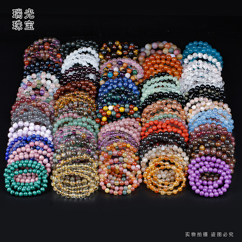 Браслет из черного и блондинного кристалла, серебряный обсидиан, браслет с красной кисточкой, кристаллы