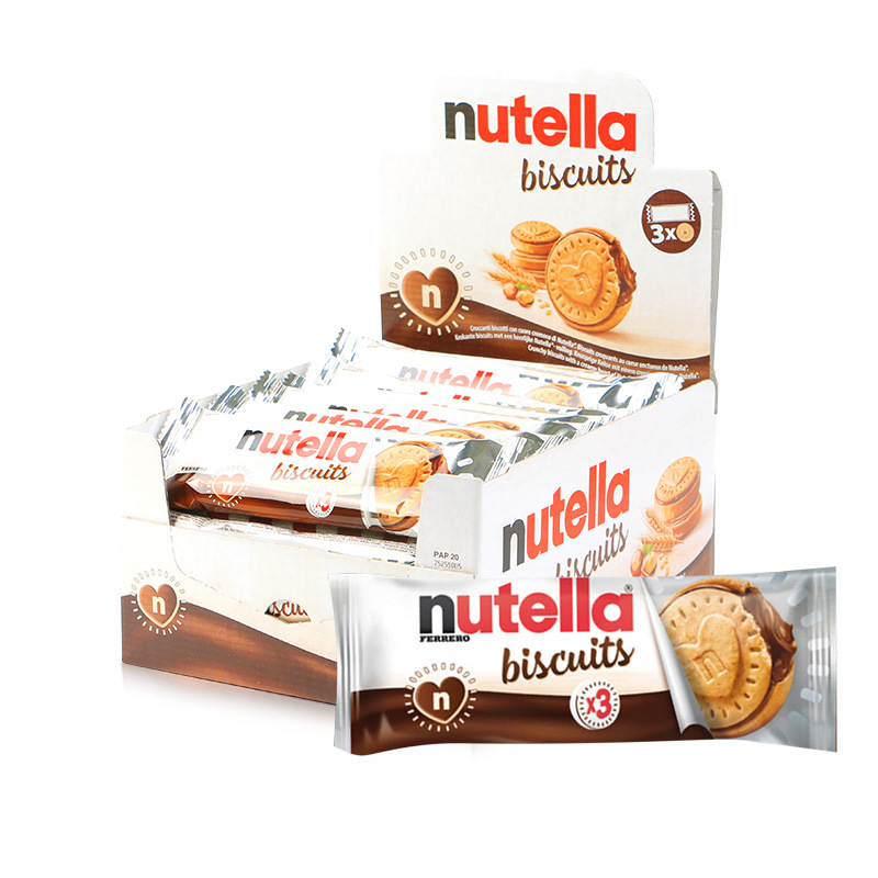 Wholesale Imported Nutella Hazelnut Chocolate Heart-Shaped Wafer