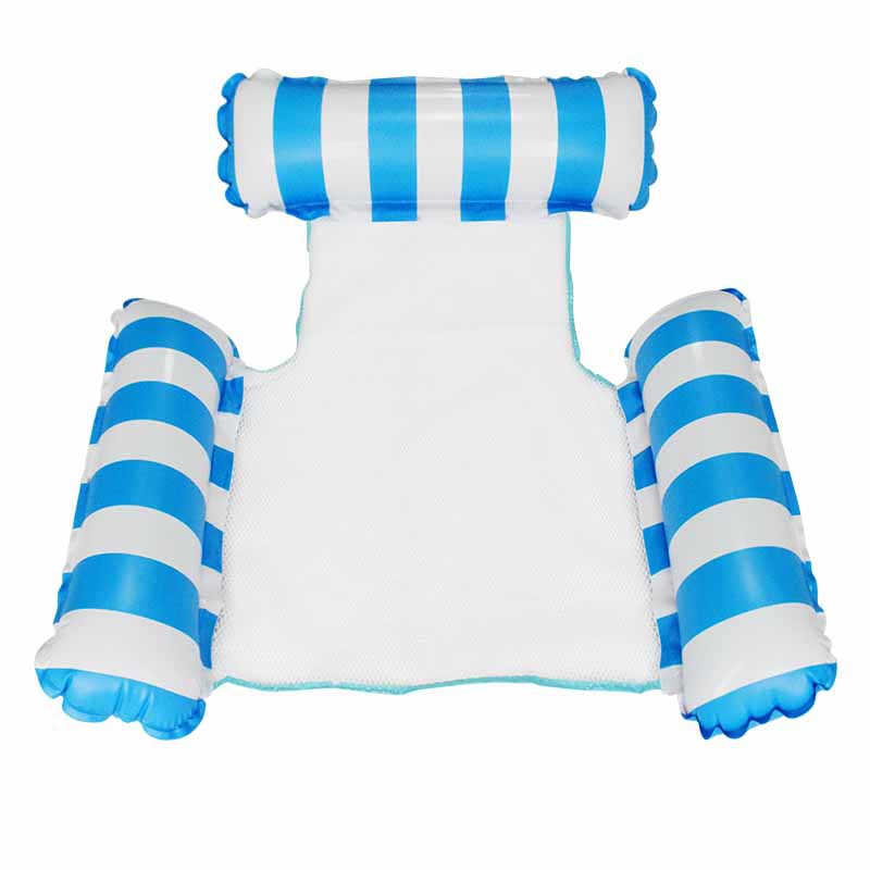 Amazon Floating Swimming Pool Inflatable Mesh Hammock Thickened Outdoor Water Game Floating Mat Patented Floating Row