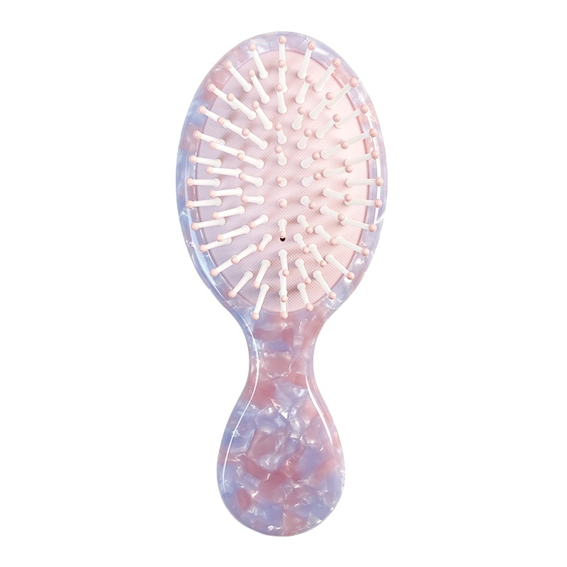 High-End Acetate Sheet Oval Air Bag Comb Air Cushion Comb Elegant Cute Girl Hair Comb Small Portable Massage Comb